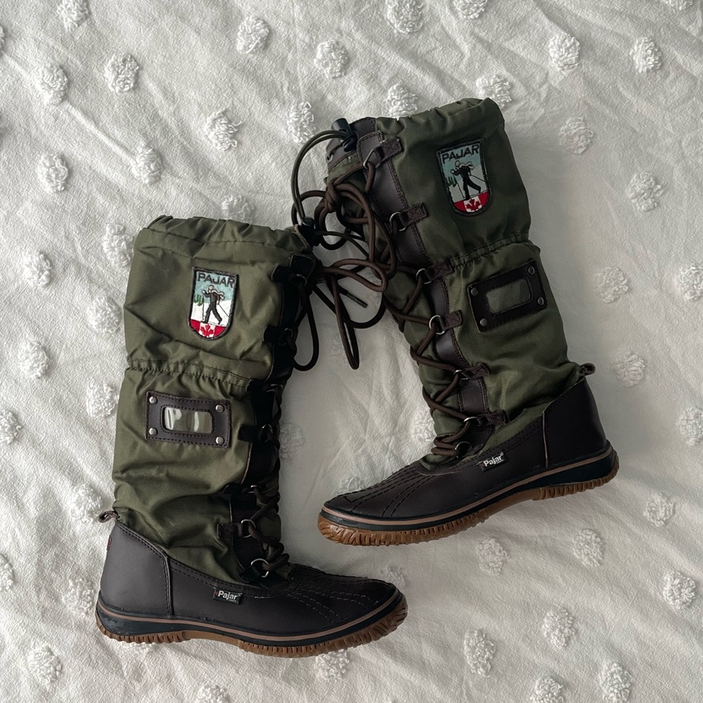 Green Pajar Winter Boots